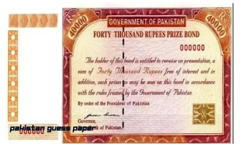 Pakistan Prize Bond Guess Paper