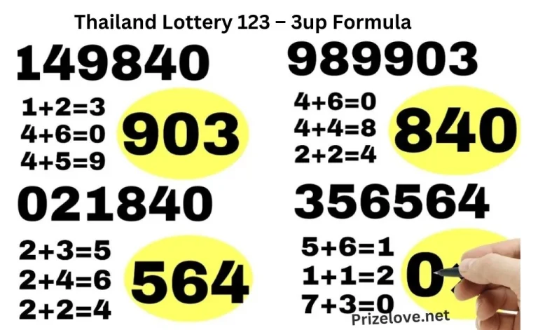 Thailand Lottery 123 – 3up Formula