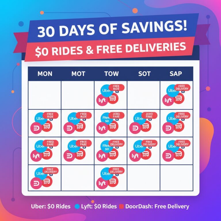 Zero-Dollar Rides and Free Meals: Stack These New-App Tricks to Slash Your Transport & Grocery Bills for Months!
